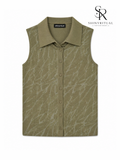 Mirelle Jacquard Knit Twinset Vest