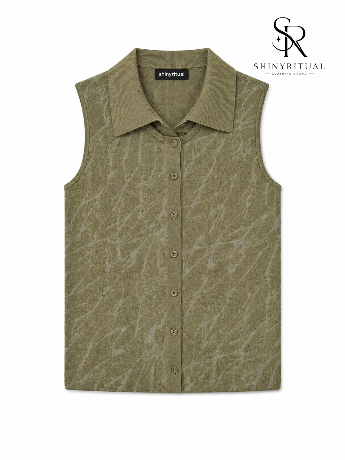 Mirelle Jacquard Knit Twinset Vest