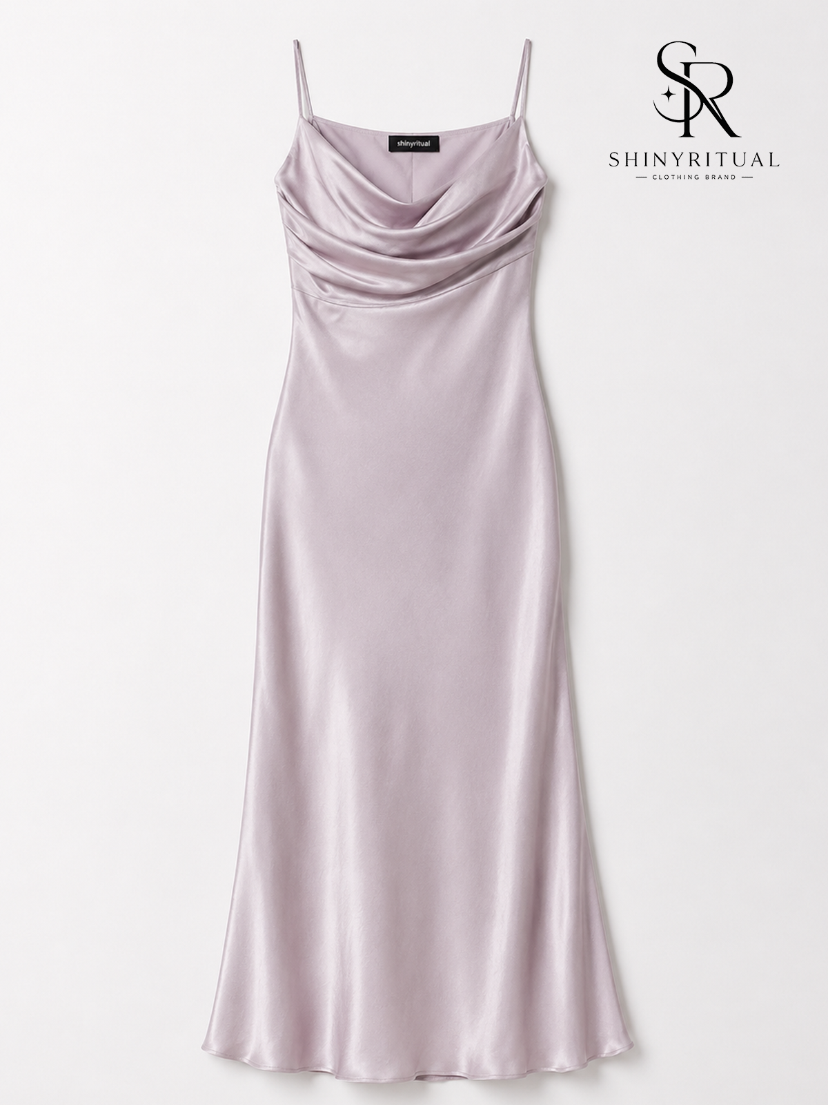 Lavelle Drape Ribbon Midi Dress