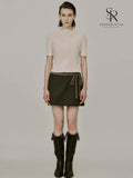 Noctelle Tie-Waist Mini Skirt