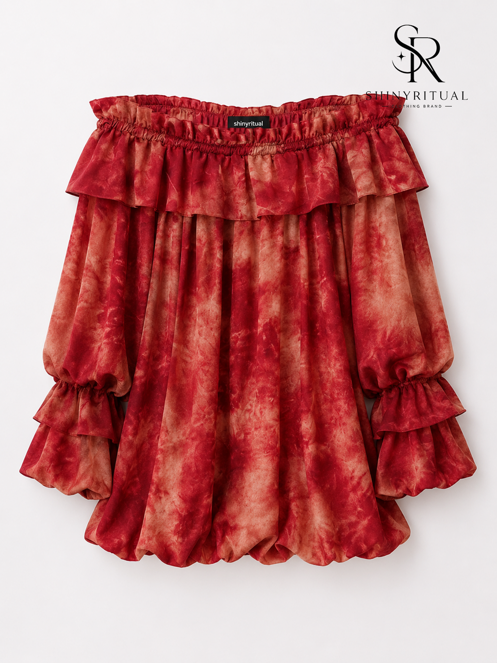 Crimson Tide Tie-Dye Shirt Dress