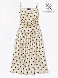 Roserie Polka Satin Slip Dress