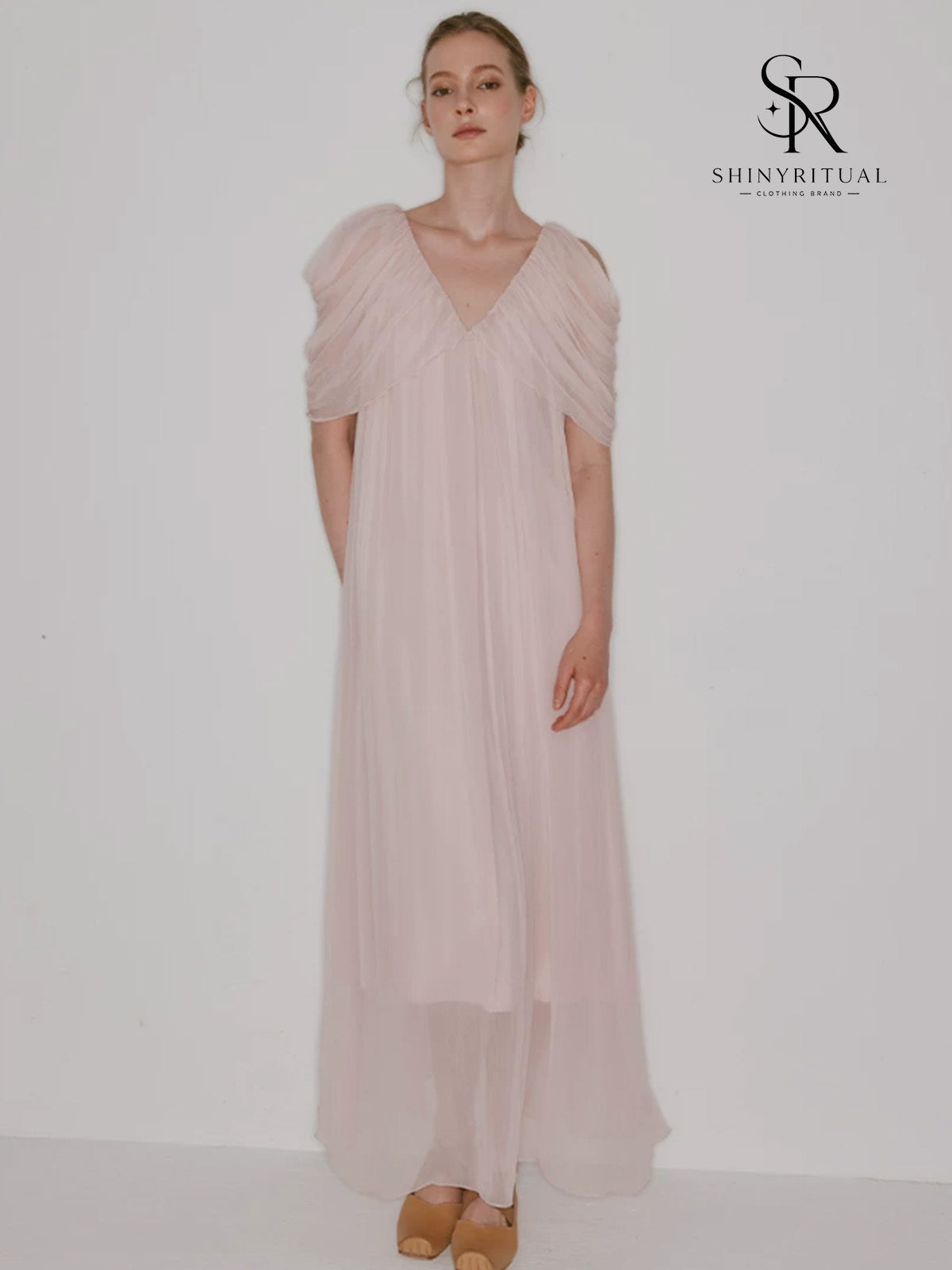 Velisse Mist Pink Flow Dress