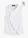 Aureline Asymmetry Sleeveless Shirt