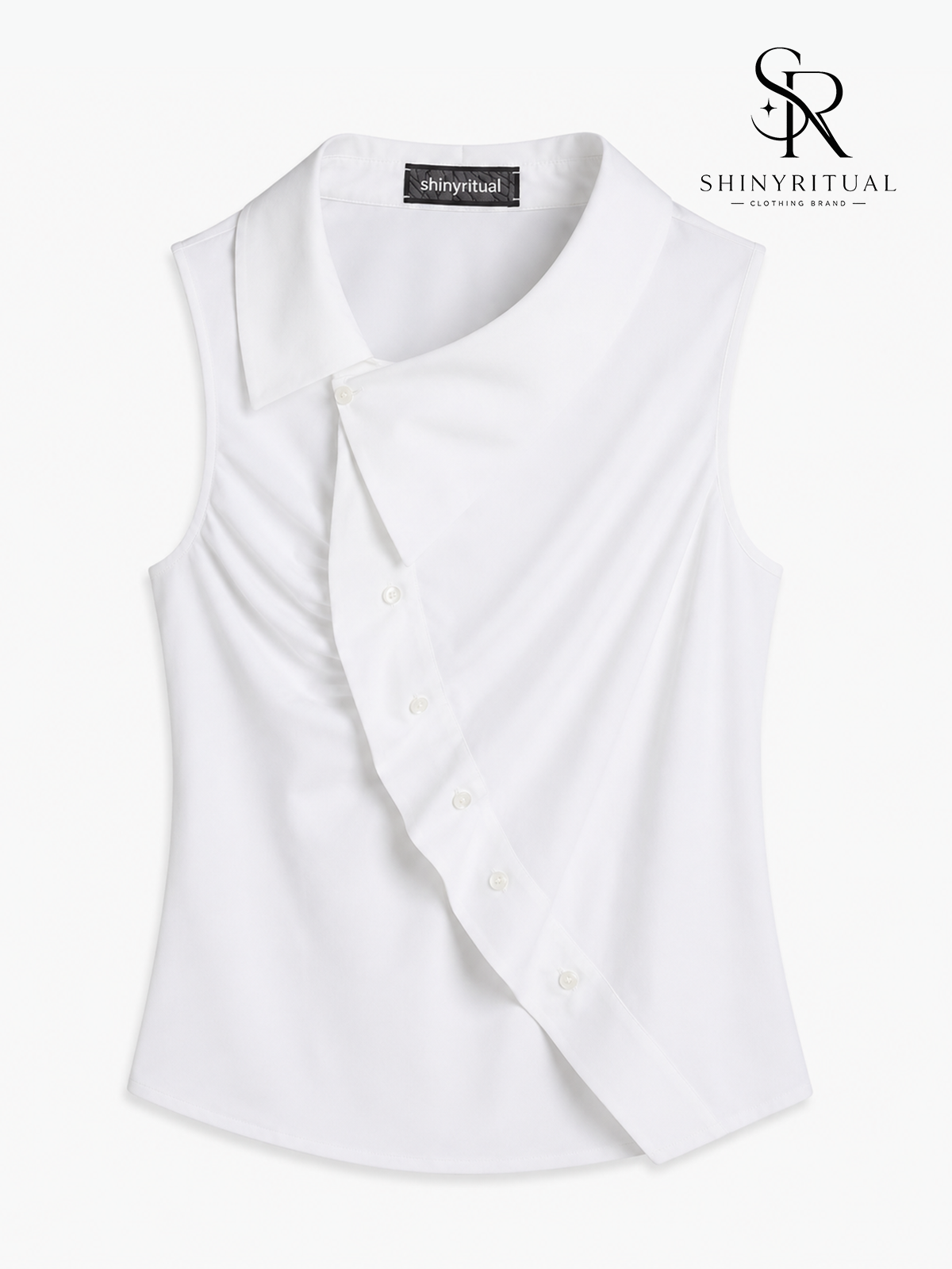 Aureline Asymmetry Sleeveless Shirt