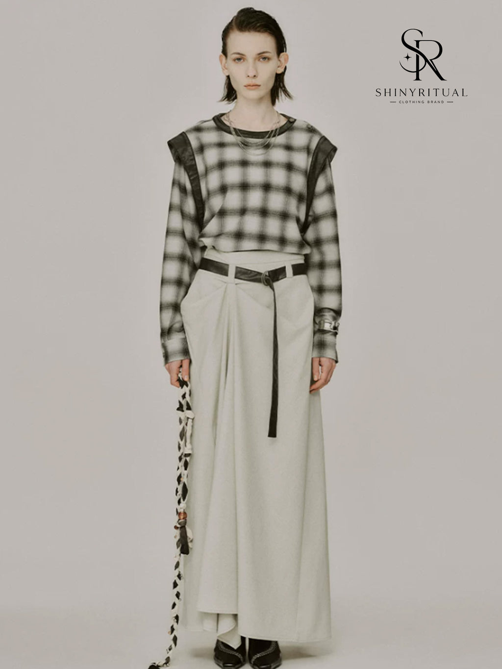 Rosavelle Ruched Side Long Skirt