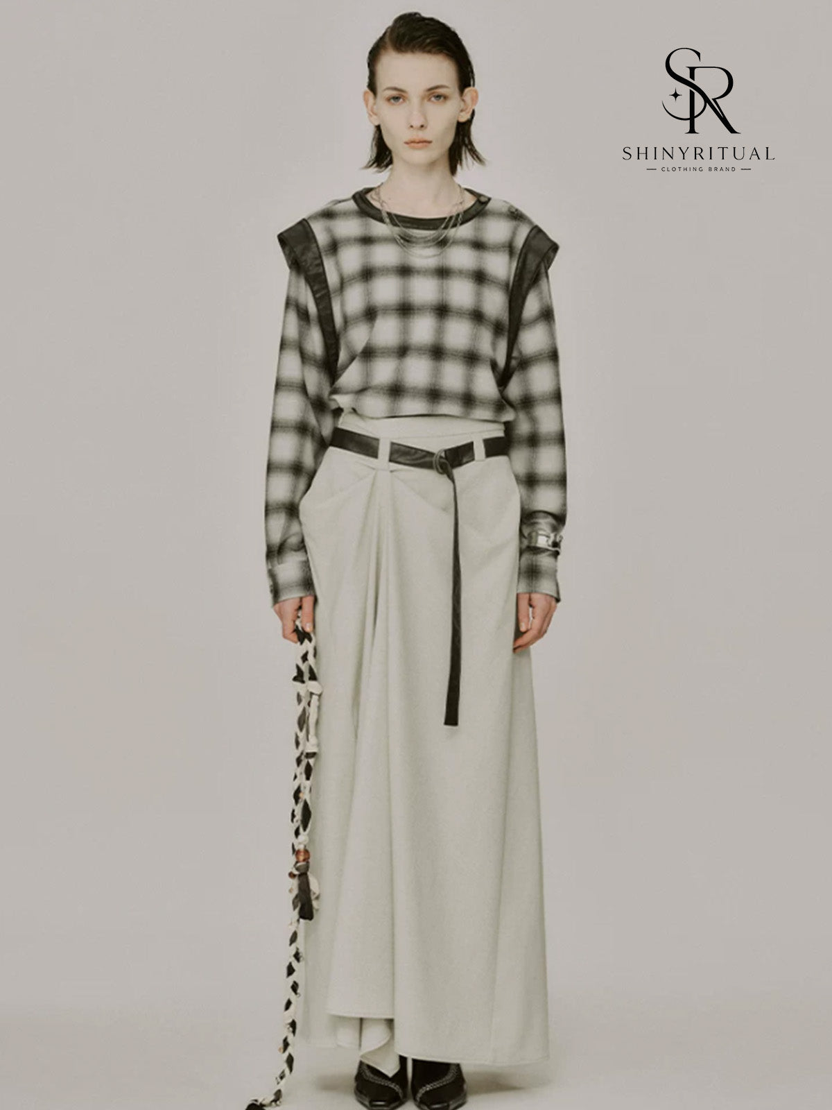 Rosavelle Ruched Side Long Skirt