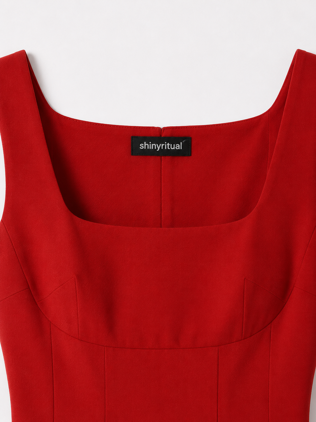 Rougevia Square-Neck Maxi Dress