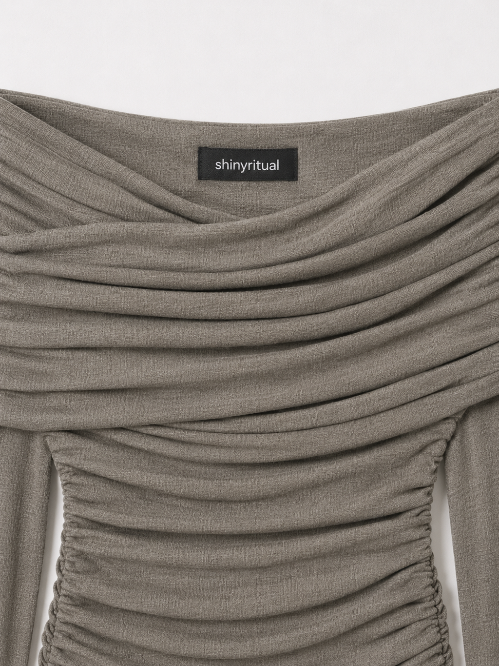 Ashlune Off-Shoulder Ruched Dress