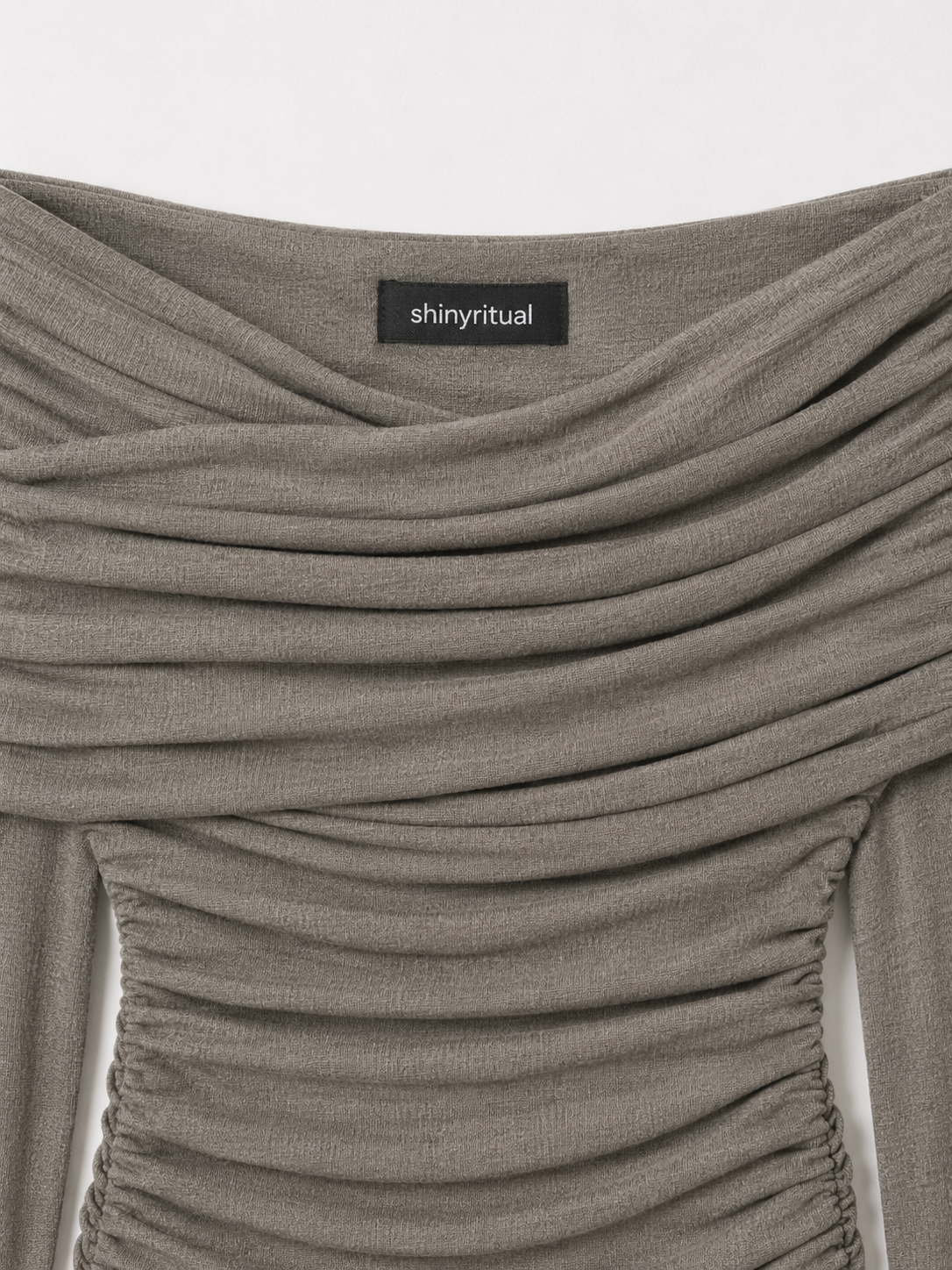 Ashlune Off-Shoulder Ruched Dress