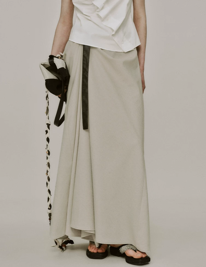 Rosavelle Ruched Side Long Skirt