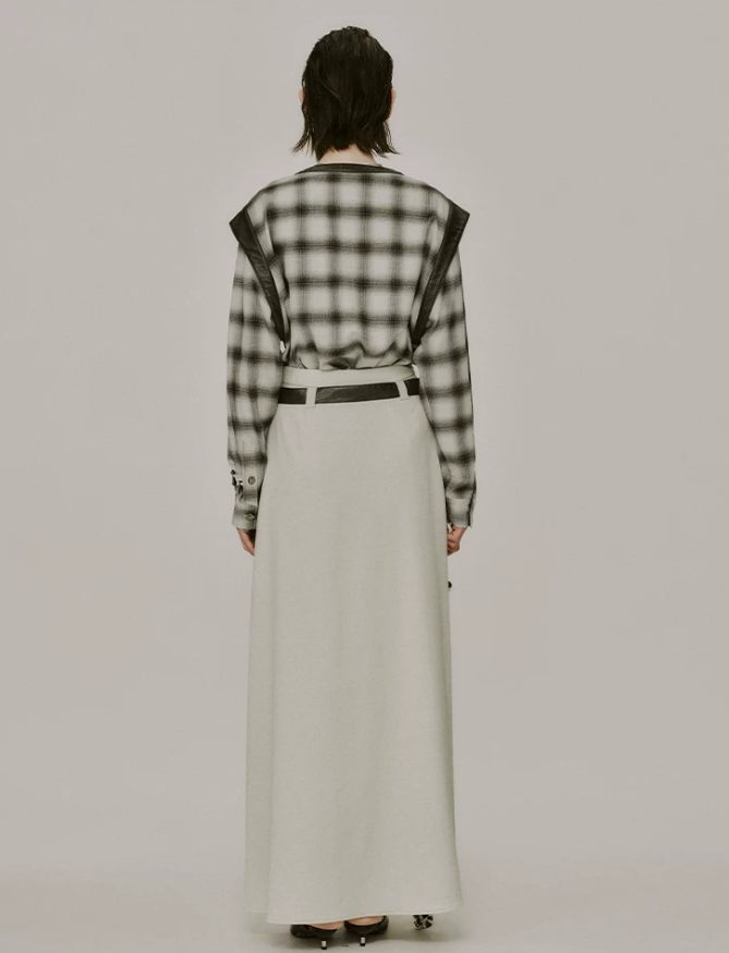 Rosavelle Ruched Side Long Skirt