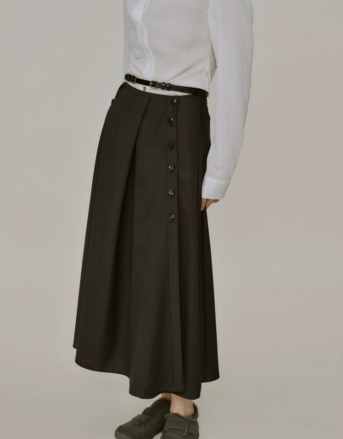Celestine Double-Breasted Maxi Skirt