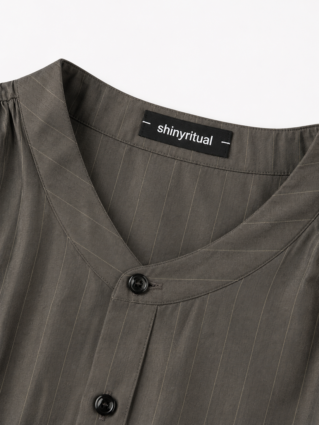 Sylven Stripe Silk Knot Shirt