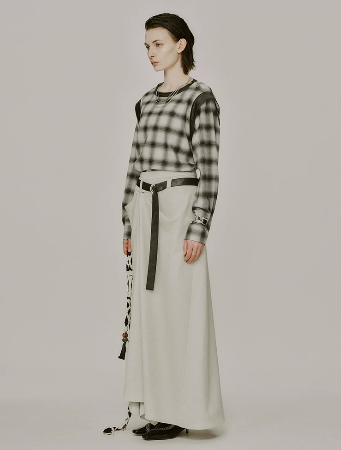 Rosavelle Ruched Side Long Skirt