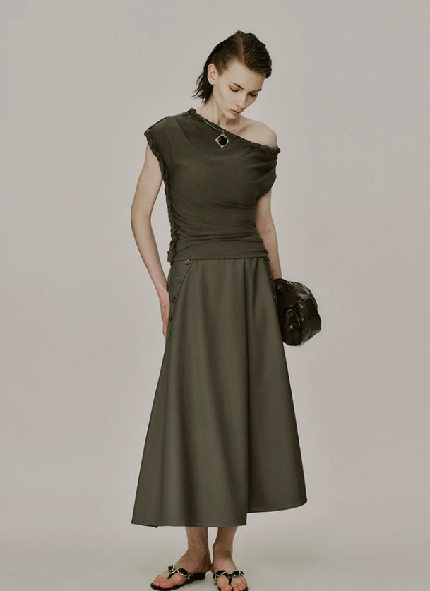 Soleia Knot Drape Top