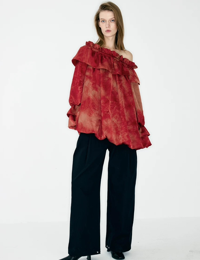Crimson Tide Tie-Dye Shirt Dress
