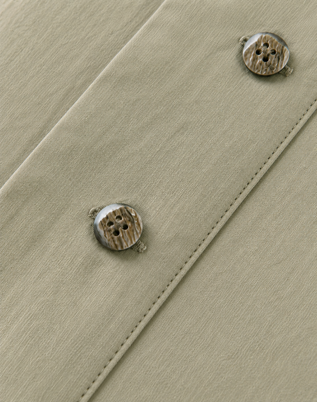 Caelisse Khaki Ruched Midi Dress