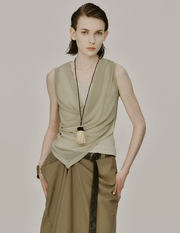 Lunelle Layered Ruche Tank