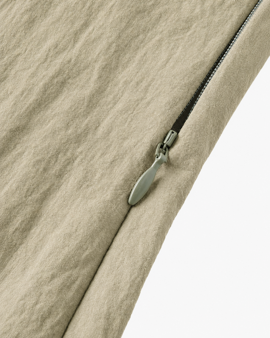 Caelisse Khaki Ruched Midi Dress