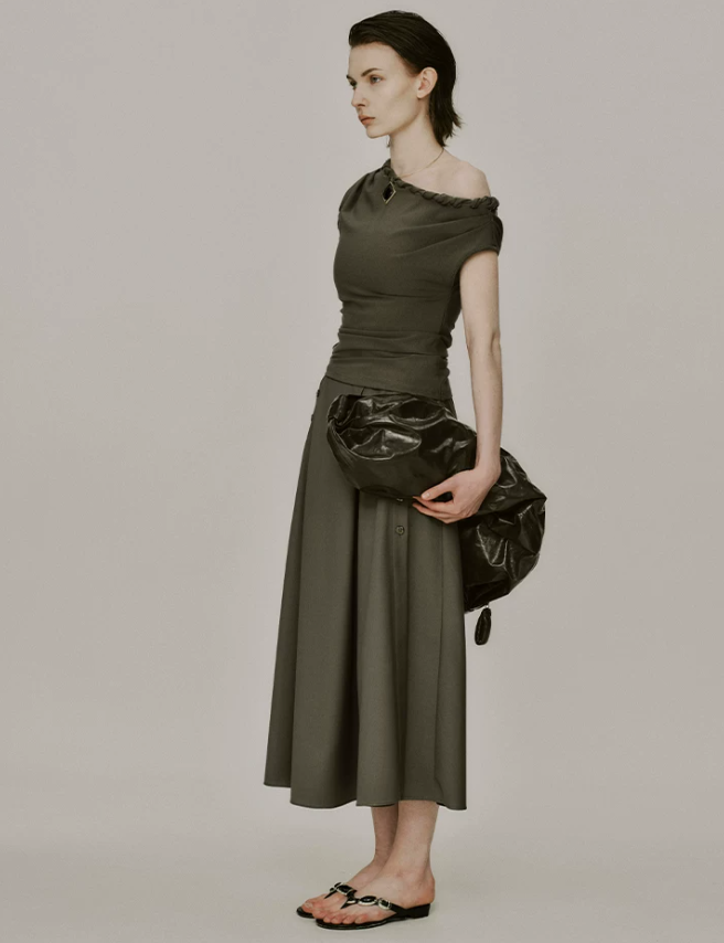 Soleia Knot Drape Top