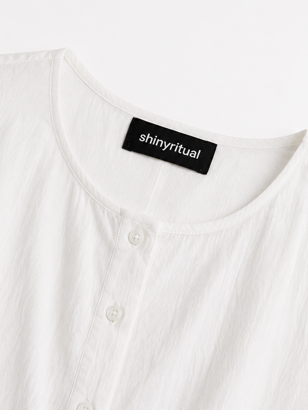 Veloura White Drape Collar Dress