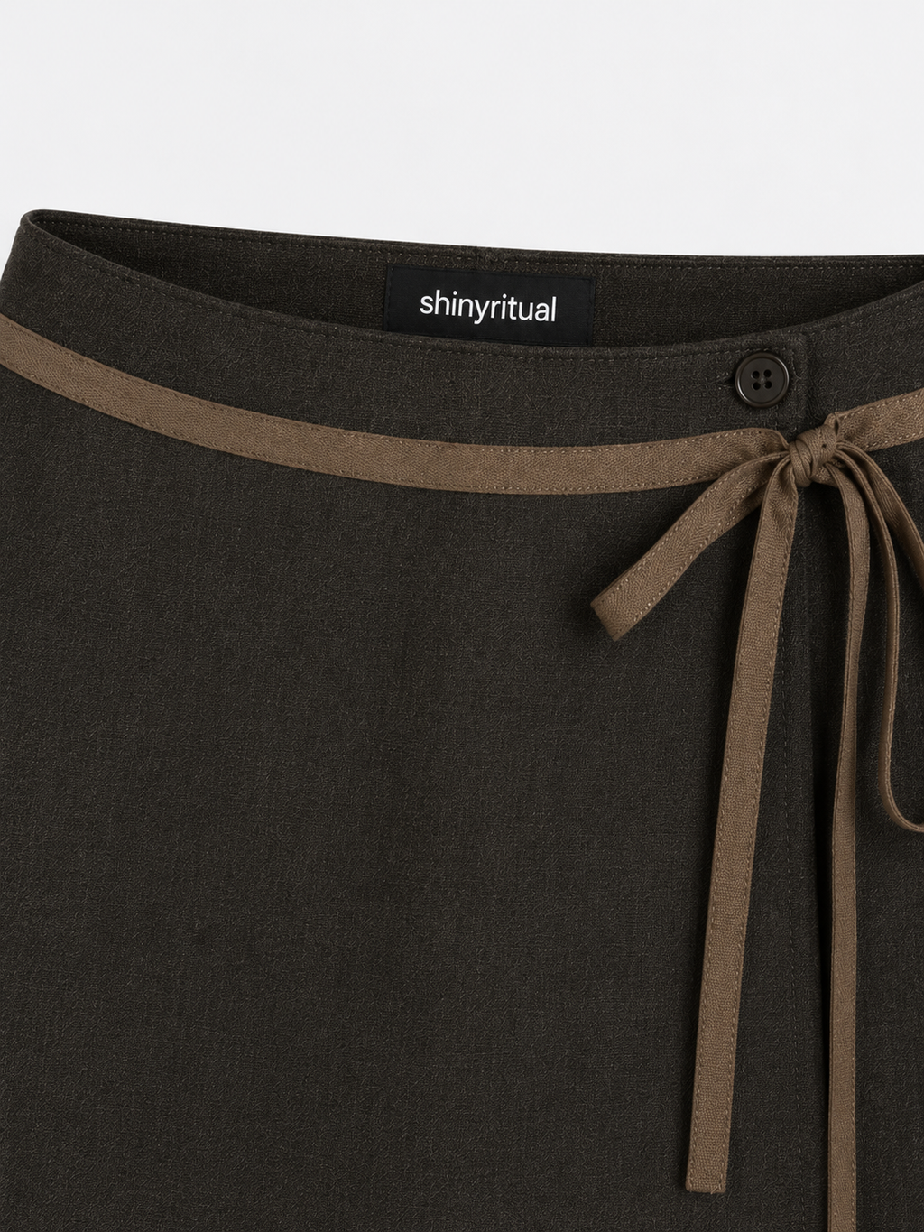 Noctelle Tie-Waist Mini Skirt